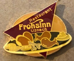 RESTAURANT FROHSINN - UZNACH - SUISSE - SCHWEIZ - SWISS - SWITZERLAND - POISSONS - VIANDE -   (2) - Levensmiddelen