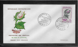 Thème Fleurs - Centrafricaine - Enveloppe - TB - Other & Unclassified