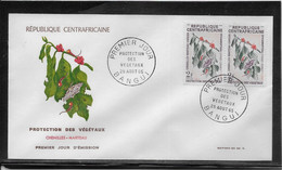 Thème Fleurs - Centrafricaine - Enveloppe - TB - Other & Unclassified