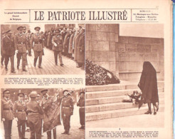Militaria-Armée Belge-La Journée De L'Infanterie à Bruxelles-Remise De Drapeaux-Général Piron-Le Patriote Illustré-1946 - 1900 - 1949