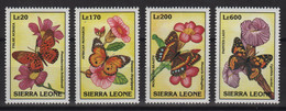 Sierra Leone - N° 1747 à 1750 - Faune - Papillions - Cote 7€ - * Neufs Avec Trace De Charniere - Sierra Leone (1961-...)