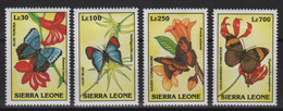 Sierra Leone - N° 1691 à 1694 - Faune - Papillions - Cote 9€ - * Neufs Avec Trace De Charniere - Sierra Leone (1961-...)