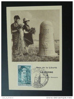 Carte Maximum Card Voie De La Liberté St Symphorien Eure Et Loir 1947 - WW2