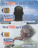 Lot De 2 Télécartes : Plus De Temps Pour Parler Du Pays ... Et Pour S'aimer... - 2001