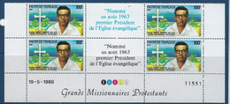 Polynésie Coins Datés YT 320A Paire Vignette " Grands Missionnaires Protestants " Neuf** Du 19.5.1988 - Nuovi