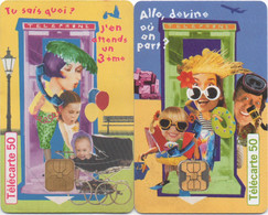 Grandes Nouvelles Collection De 8 Cartes : #3 La Naissance & #4 Les Vacances - 1999