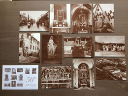 Busta 11 Cartol. Uff. In Bianco 50° Inaugurazione Chiesa Dell'Immacolata Convento Cappuccini Vignola (MO) 1954-2004 - Inauguraciones