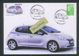 Lancement Peugeot 208  - Sochaux  31 Mars 2012 - Vignette - Timbre - PKW