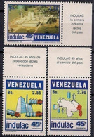 Venezuela 1986 INDULAC Factory Milk Industry Food Export Commerce Map Truck MNH1 - Sin Clasificación