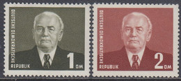 DDR 1953 - President Wilhelm Pieck - Mi 342-343 ** MNH [1295] - Andere & Zonder Classificatie