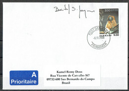 Bertil Skov Jørgensen. Denmark 2009. 150 Anniv Copenhagen Zoo. Michel 1532 On Cover Sent To Finland.. Signed. - Lettres & Documents