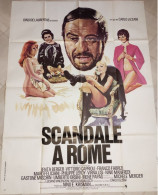 "Scandale à Rome" S. Berger, V. Caprioli...1973 - Affiche 120x160 - TTB - Manifesti & Poster