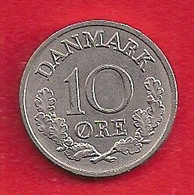 DANEMARK - 10 ORE - 1967. - Danimarca