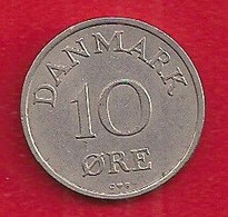 DANEMARK - 10 ORE - 1956. - Danimarca
