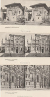 CERTOSA PAVIA LOMBARDIA ITALIE 3 CARTES STEREOSCOPIQUES PRECURSEURS RARES - Stereoscopische Kaarten