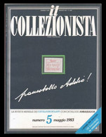 IL COLLEZIONISTA (BOLAFFI) - Maggio 1983 / OMAGGIO: Foglio Realizzato Per La Rivista Con Frammento 1 Fr.Belga 16/11/81 - Italian (from 1941)