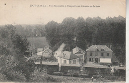 28 - JOUY - Vue D' Ensemble Et Perspective De L' Avenue De La Gare - Jouy