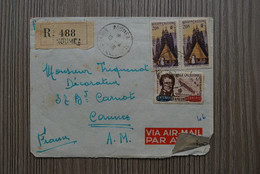 Enveloppe NOUVELLE-CALEDONIE 1958 Pour La France - Timbres N° 276 X 2 Et 282 (Voir Photos) - Storia Postale