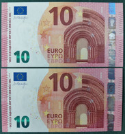 10 EURO SPAIN 2014 DRAGHI V003B5 VA CORRELATIVE COUPLE SC FDS UNCIRCULATED PERFECT - 10 Euro