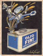 02359 "FIAT - OLIO FIAT LUBRIFICANTE PERFETTO" TANICA-PISTONI-FUTURISMO-1925. PUBBLICITARIO P. CODOGNATO. ORIG. - Advertising
