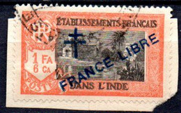 Inde: Yvert N° 162a; Variété Surcharge Bleue - Usati