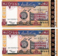 SOUDAN 2002  2000 Dinar  -  P.62a  Neuf UNC - 2 - Sudan