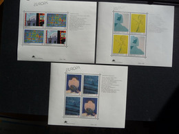 (va) .Europa Cept 1993 Portugal, Azores, Madeira 3 M/s ** Mnh (49506A) ROCK BOTTOM - Blocks & Sheetlets