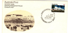 Australia PM 530 1977  Postmark Collection,Parliament House Canberra,souvenir Cover - Poststempel