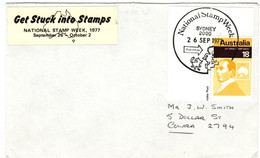 Australia PM 541 1977  Postmark Collection,National Stamp Week,souvenir Cover - Marcophilie