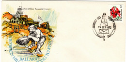 Australia PMP 6 1972   Postmark Collection Sovereign Hill Gold Mining,souvenir Cover - Marcophilie