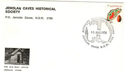 Australia PMP 11 1974   Postmark Collection ,Jenolan Caves,souvenir Cover - Marcophilie