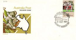 Australia PMP 18 1977  Postmark Collection ,Philatelic Sales Centre Bellerive,souvenir Cover - Marcophilie