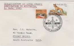 Australia PM 698 1980  Postmark Collection ,Sesquicentenary Of Loyal Orange Institution,souvenir Cover - Poststempel