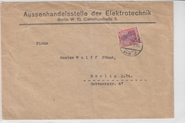 Brief Von Der Aussenstelle Der Elektrotechnik BERLIN 2.2.22. Gefalte - Briefe U. Dokumente