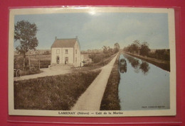 58 Lamenay 1938 Café De La Marine Et Canal éditeur Phot Combier Macon  Dos Scanné 231 Hanitants En 1900 - Andere Gemeenten