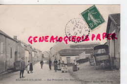 78- MEZIERES SUR SEINE - RUE PRINCIPALE VERS MANTES -1912-  YVELINES  RARE - Andere & Zonder Classificatie