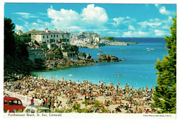 Ref 1466 - John Hinde Postcard - A Crowded Porthminster Beach St Ives Cornwall - St.Ives
