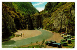 Ref 1466 - J. Salmon Postcard - 7+ Cars At Cheddar Gorge Somerset - Which Models? - Cheddar