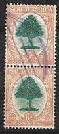 Afrique Du Sud N° 18 Et 21  Se Tenant    Oblitérés B/ TB      Voir Scans       - Used Stamps