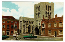 Ref 1468 - J. Salmon Postcard Norman Tower & St James's Cathedral Bury St. Edmunds Suffolk - Andere & Zonder Classificatie