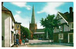 Ref 1468 - J. Salmon Postcard - Masons Arms Pub & St Alphege Parish Church Solihull - Belisha Crossing - Andere & Zonder Classificatie