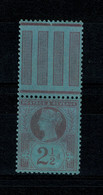 Ref 1469 - GB Victoria 1887-1900 2 1/2d SG 201 - MNH Stamp With Gutter Selvedge - Nuevos