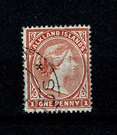 Ref 1469 - Falkland Islands 1891 - 1d Fine Used Stamp - SG 11 - Falkland