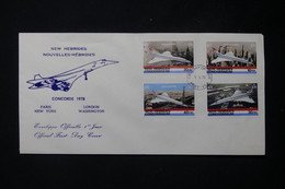 NOUVELLES HÉBRIDES - Enveloppe FDC En 1978 - Concorde - L 88917 - FDC