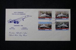 NOUVELLES HÉBRIDES - Enveloppe FDC En 1978 - Concorde - L 88918 - FDC