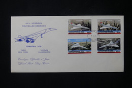 NOUVELLES HÉBRIDES - Enveloppe FDC En 1978 - Concorde - L 88920 - FDC