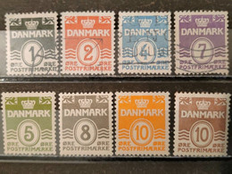 DANEMARK -  1933/1940 N° 207/213A (4o/4* - Voir Scan) - Sonstige & Ohne Zuordnung