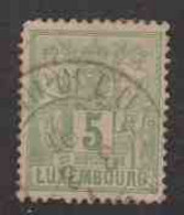 Gd DUCHE DE LUXEMBOURS  (Y&T) 1882/91 - N°50  * Allégorie*    5c. Obli () - 1882 Allégorie