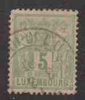 Gd DUCHE DE LUXEMBOURS  (Y&T) 1882/91 - N°50  * Allégorie*    5c. Obli () - 1882 Allegorie