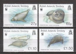 British Antarctic Territory 2009 Mi 505-508 MNH WWF - CRABEATER SEAL - Neufs